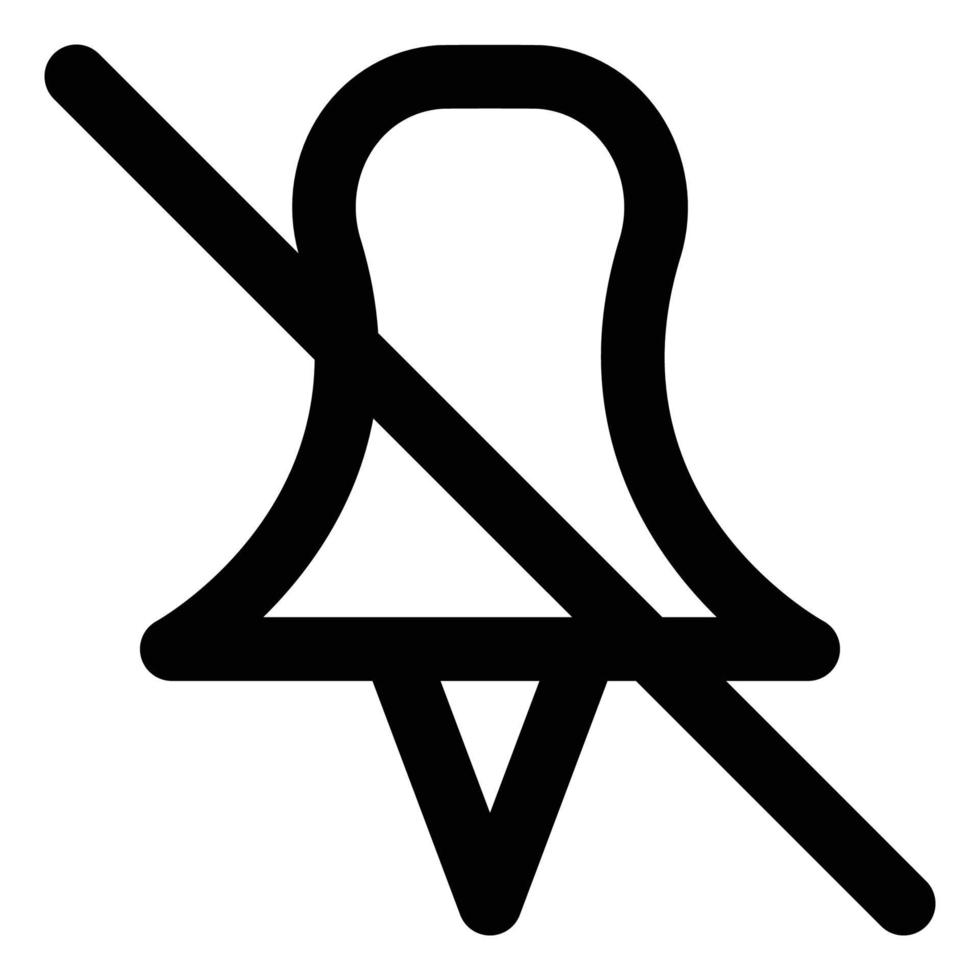 No Pinned, Line Style Icon Empty States vector
