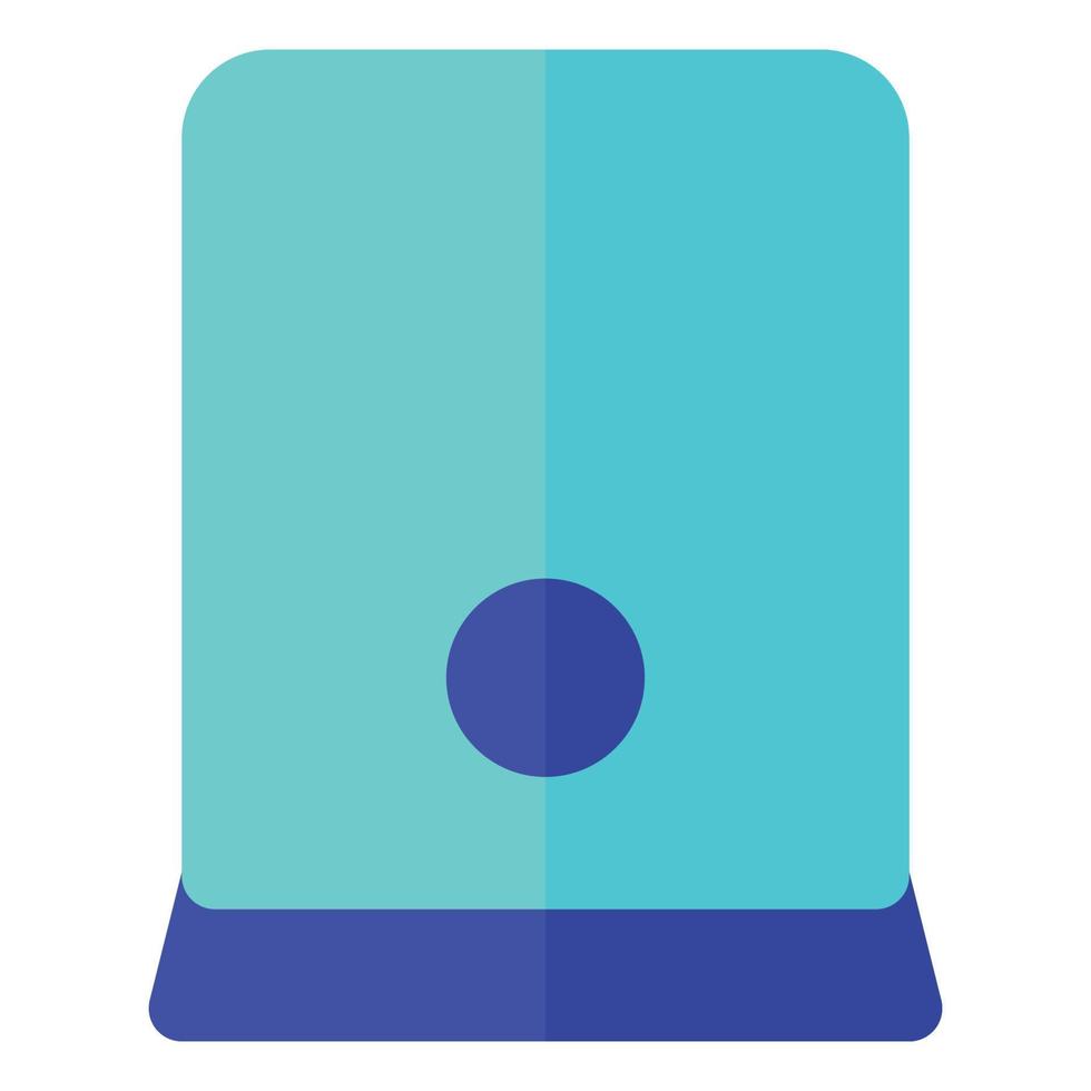 Computer and Hardware Theme Flat Style CPU Icon vector