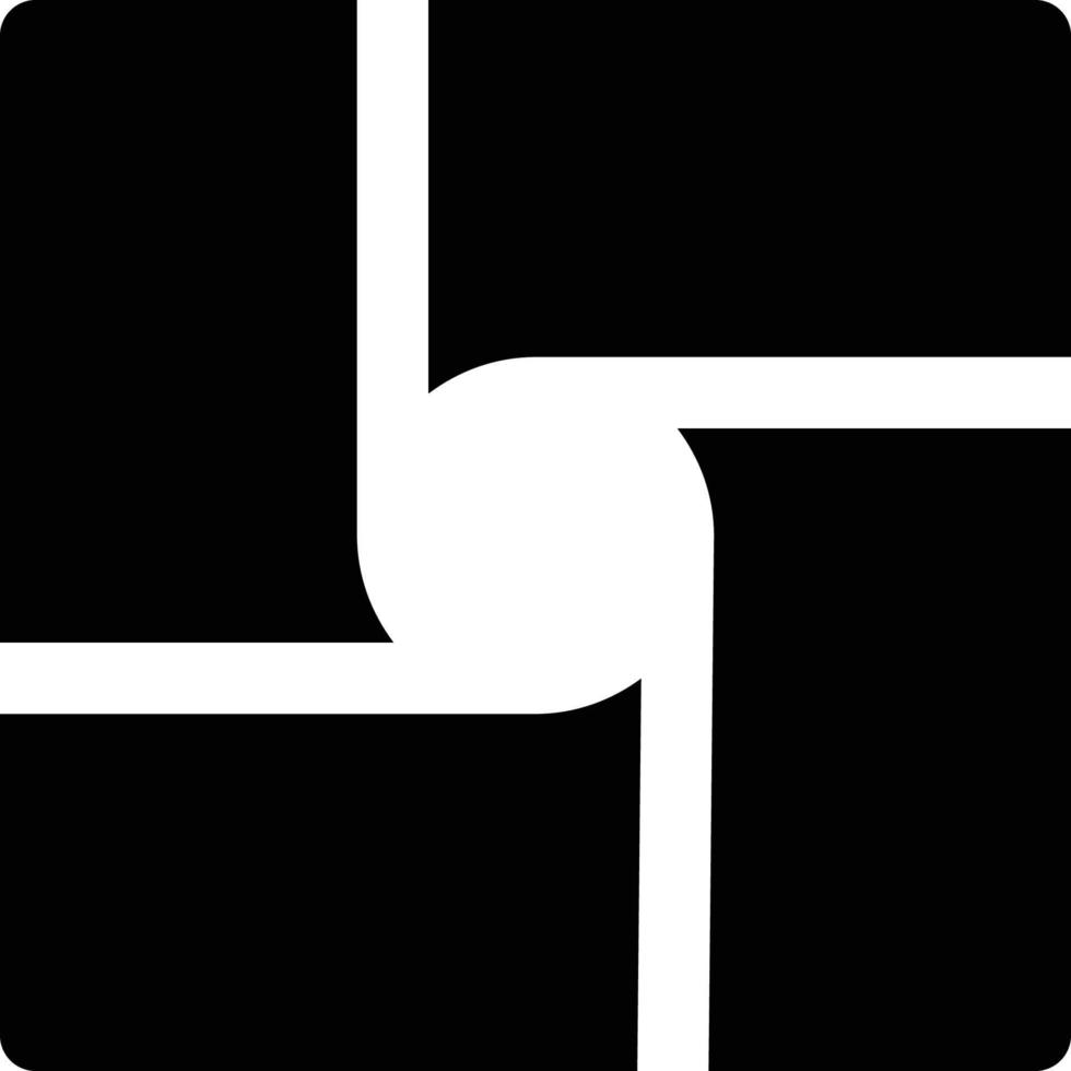 Computer and Hardware Theme Solid Style CPU Fan Icon vector