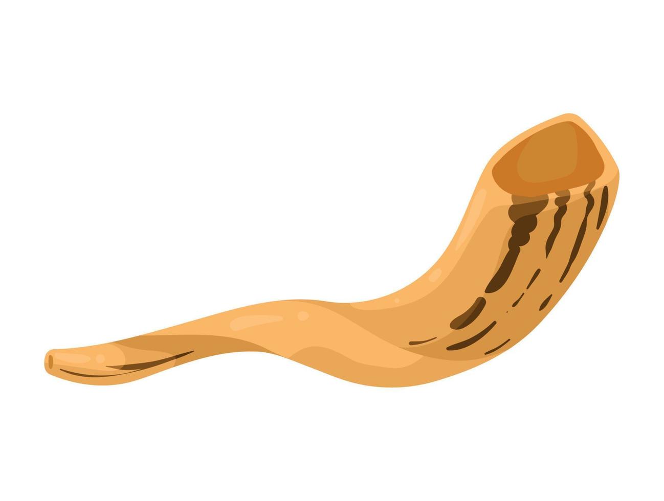 jewish traditional horn vector