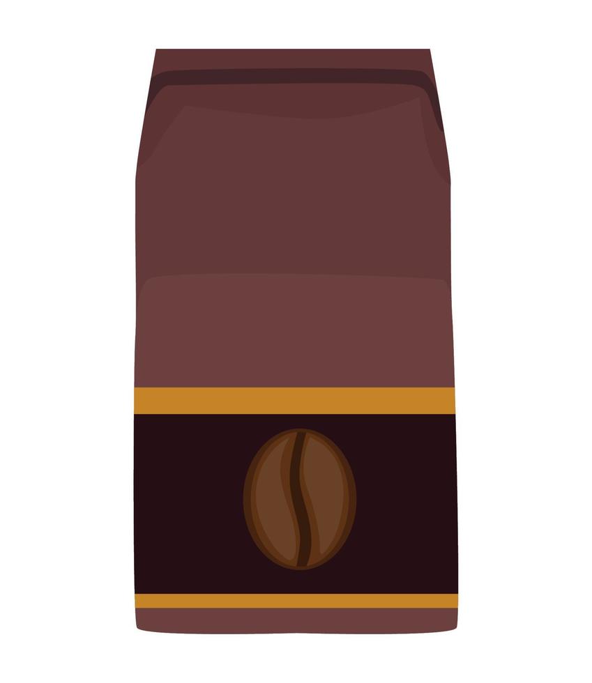 bolsa de productos de cafetería vector