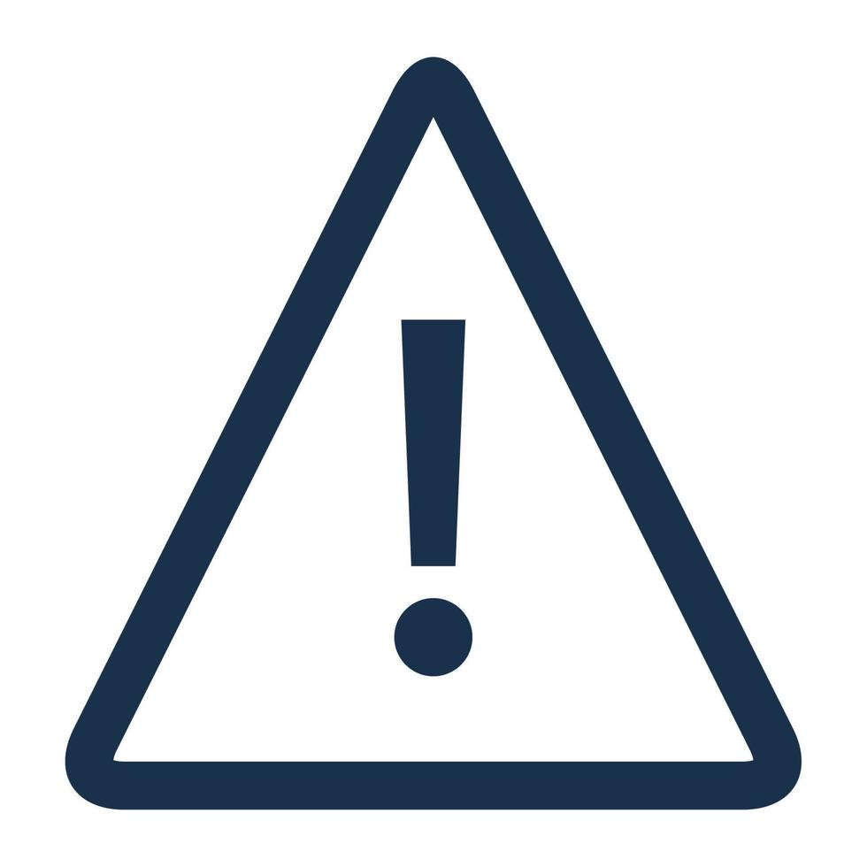 triangle alert signal vector