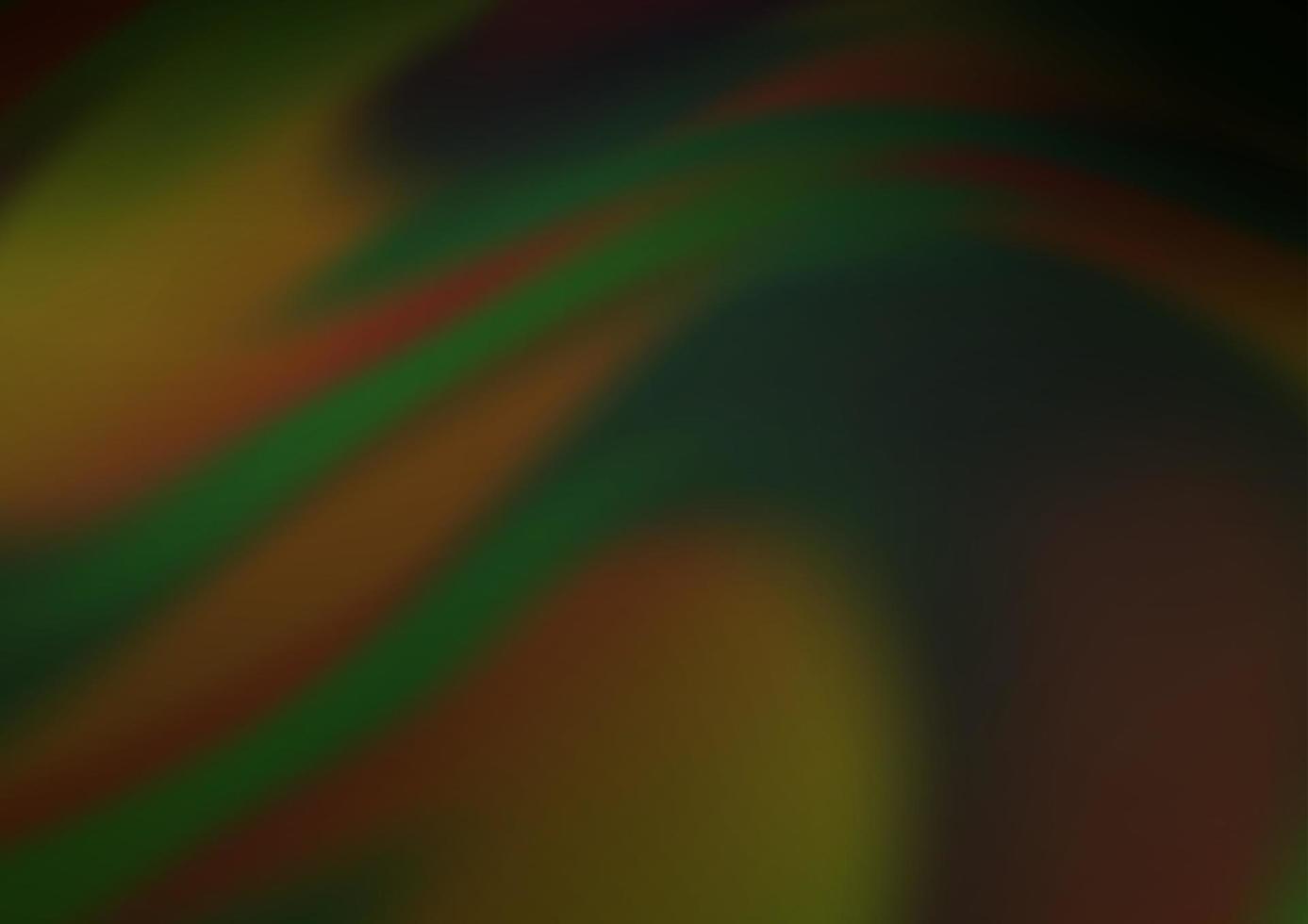 Dark Green vector template with bent ribbons.
