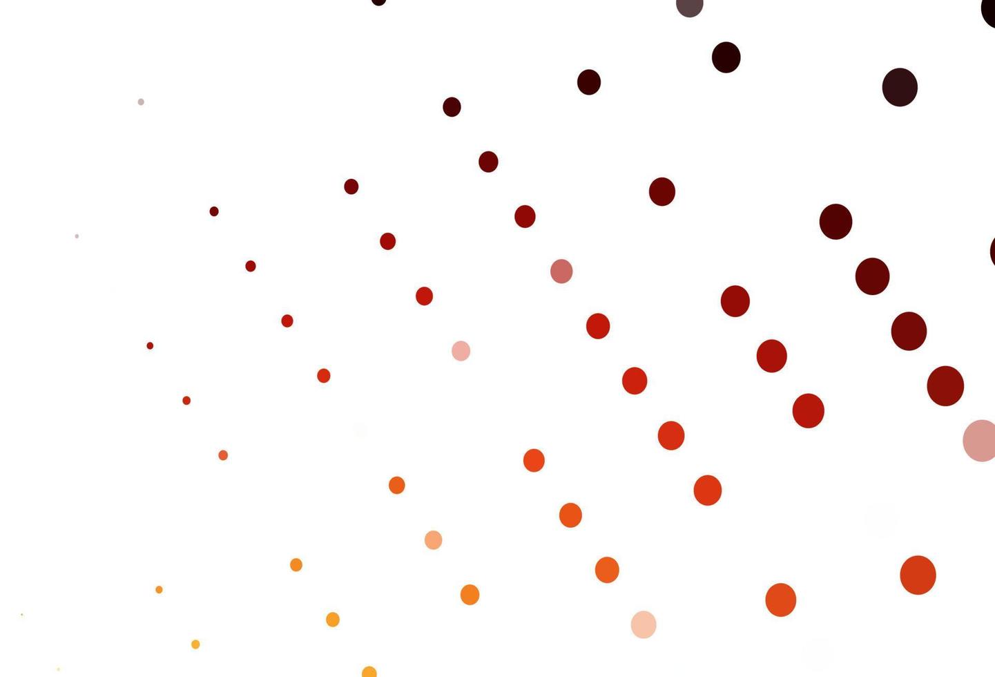Light Red, Yellow vector background with bubbles.