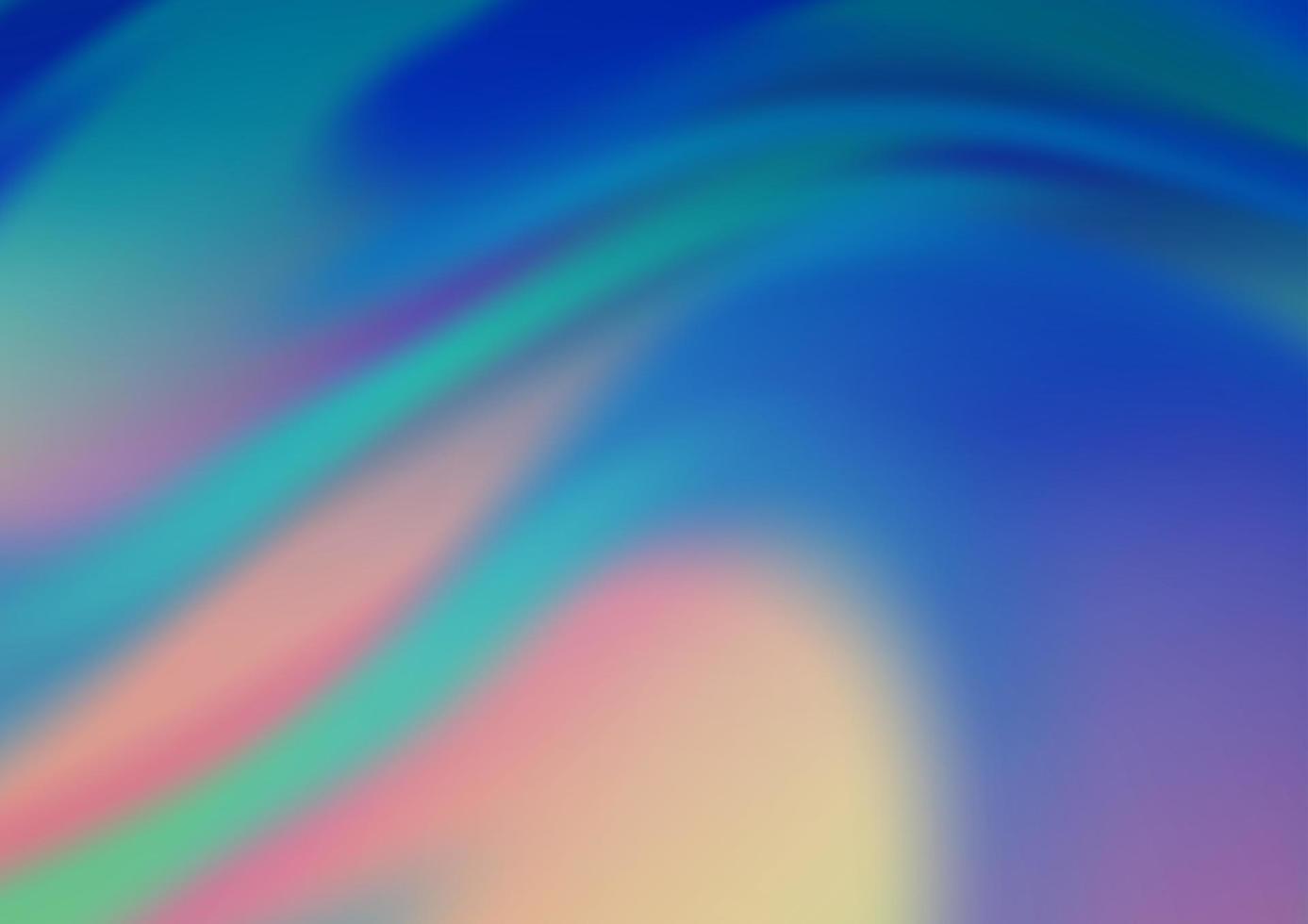 Light BLUE vector template with bent ribbons.