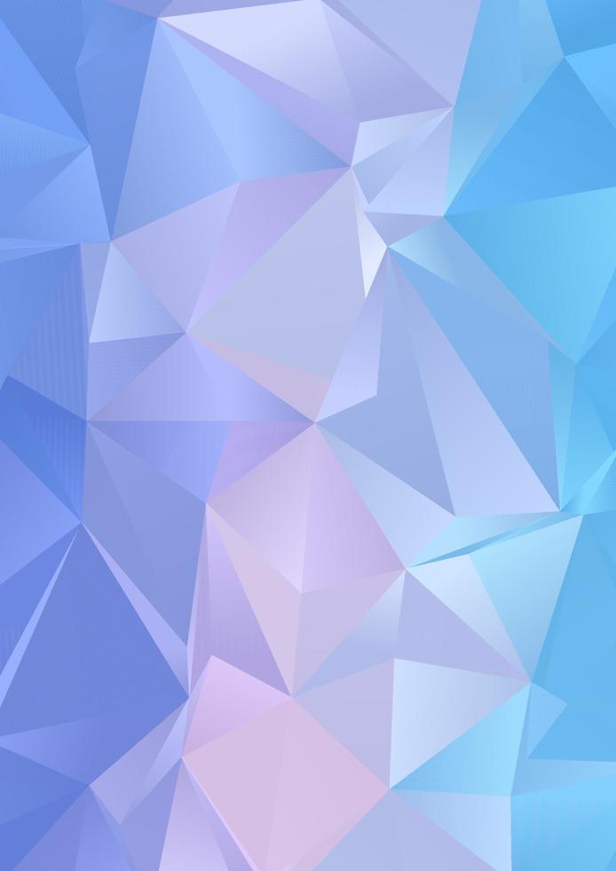 pastel low poly abstract design background vector