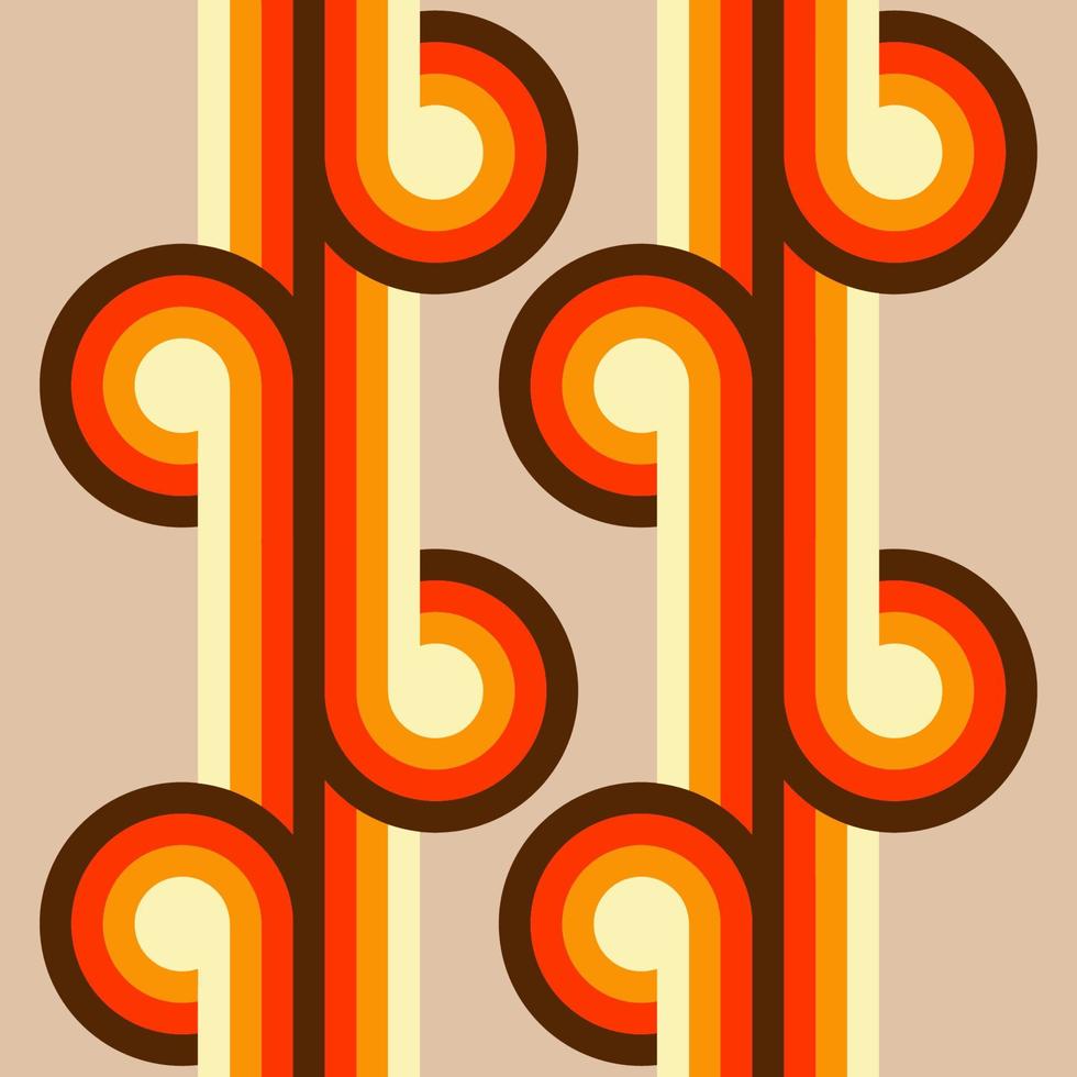 retro styled pattern background vector