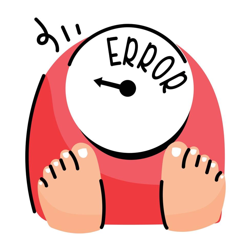 A handy sticker of weight error vector