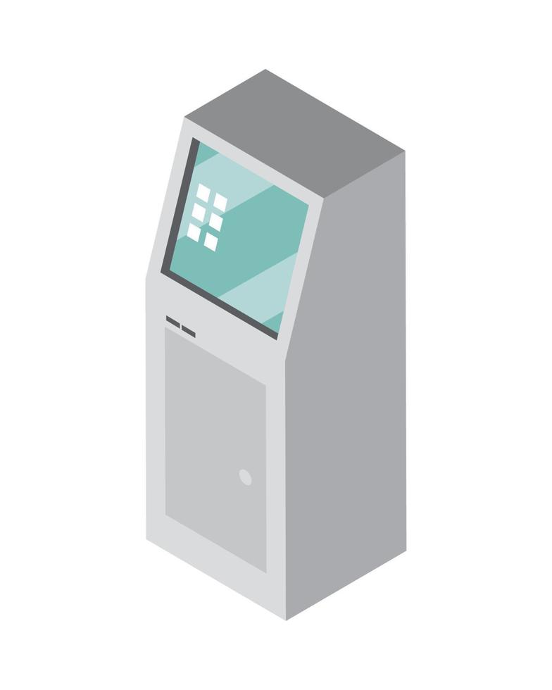 ticket vending machine vector