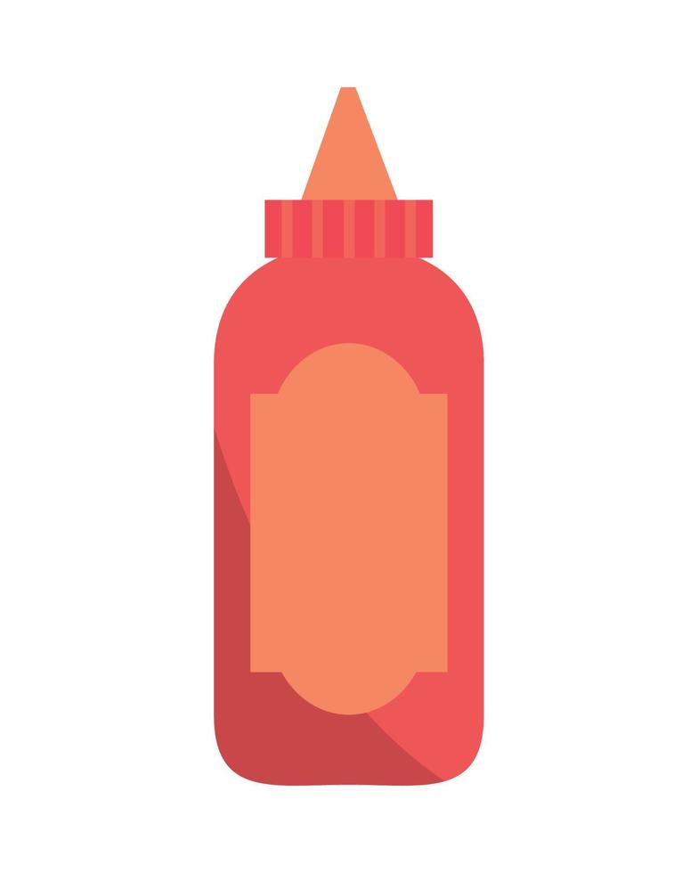tomato sauce bottle vector