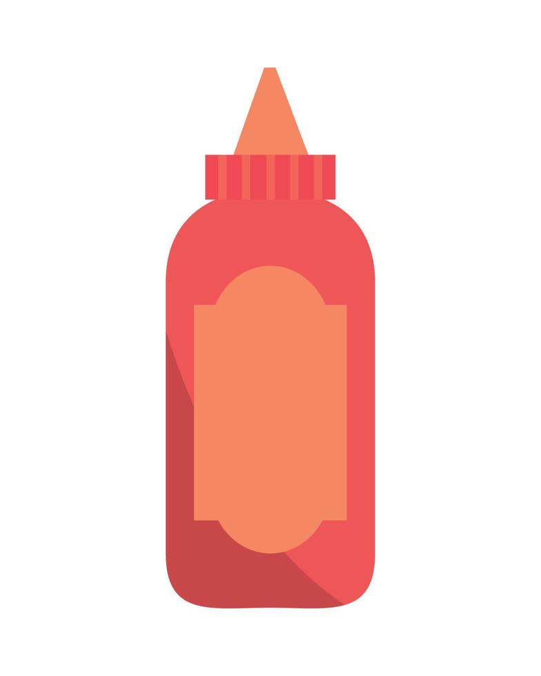 botella de salsa de tomate vector