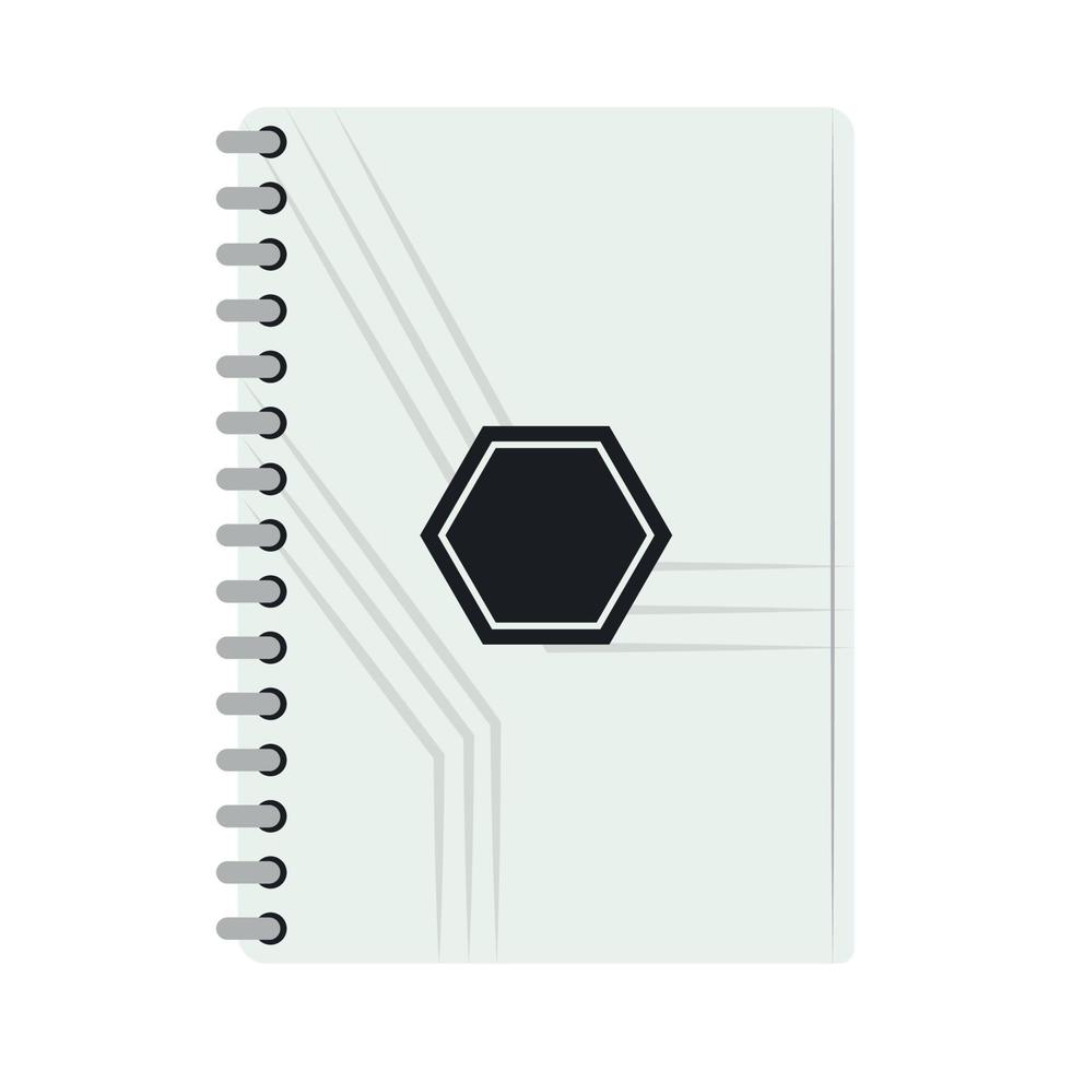 notepad corporate mockup vector