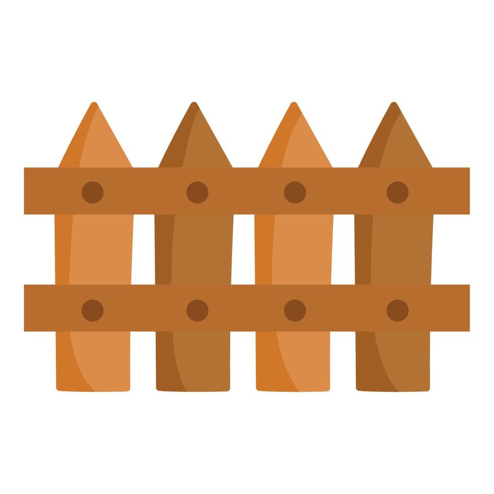 wooden fence icon vector