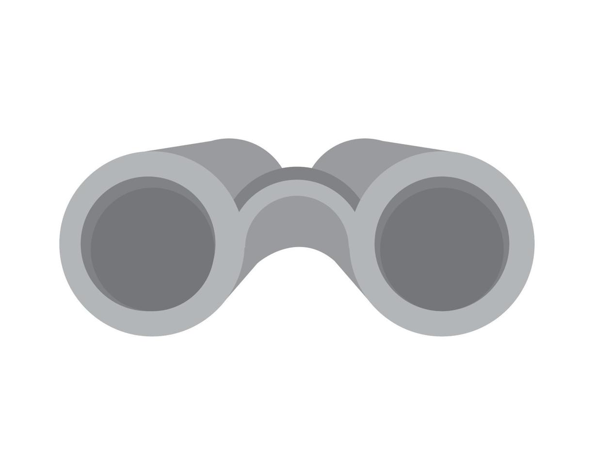 binoculars icon flat vector