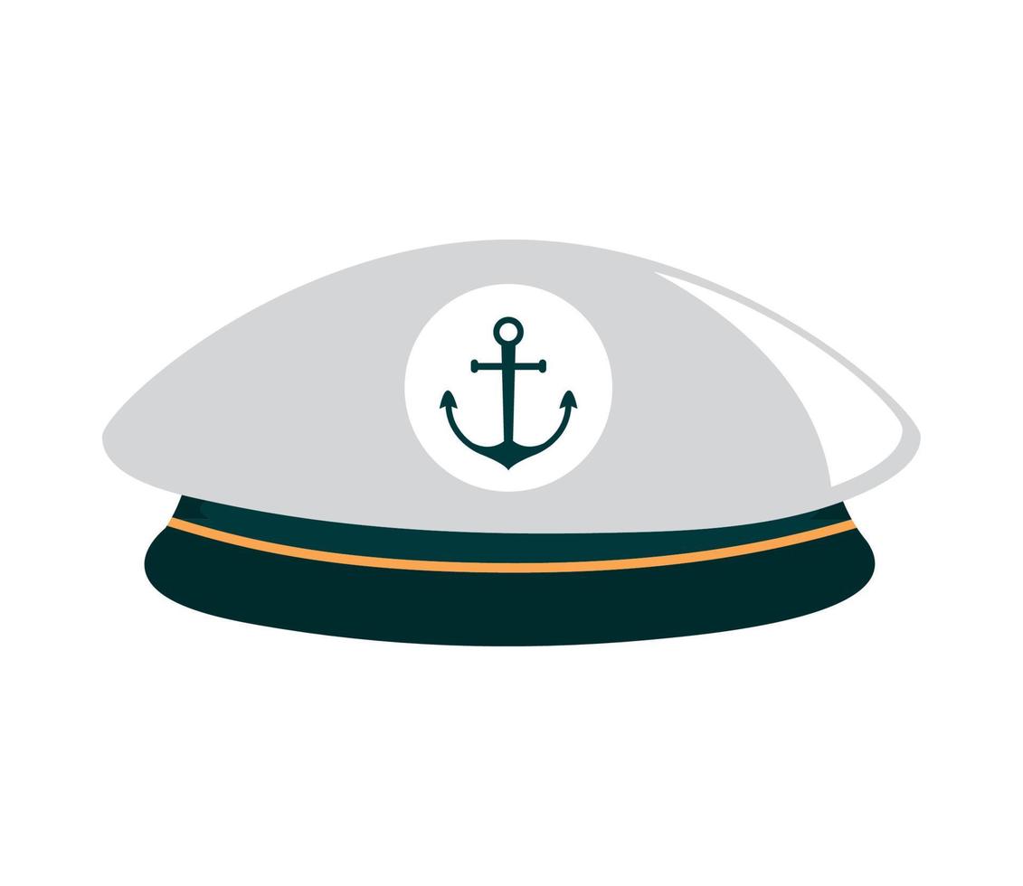 sailor hat uniform vector