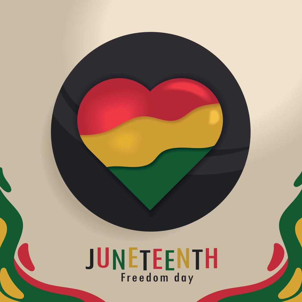 juneteenth freedom day celebration vector