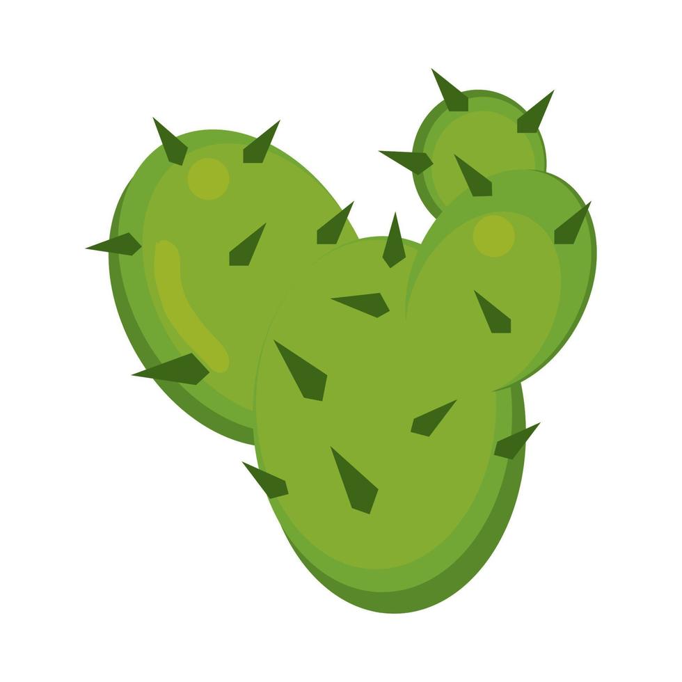 icono de cactus plano vector