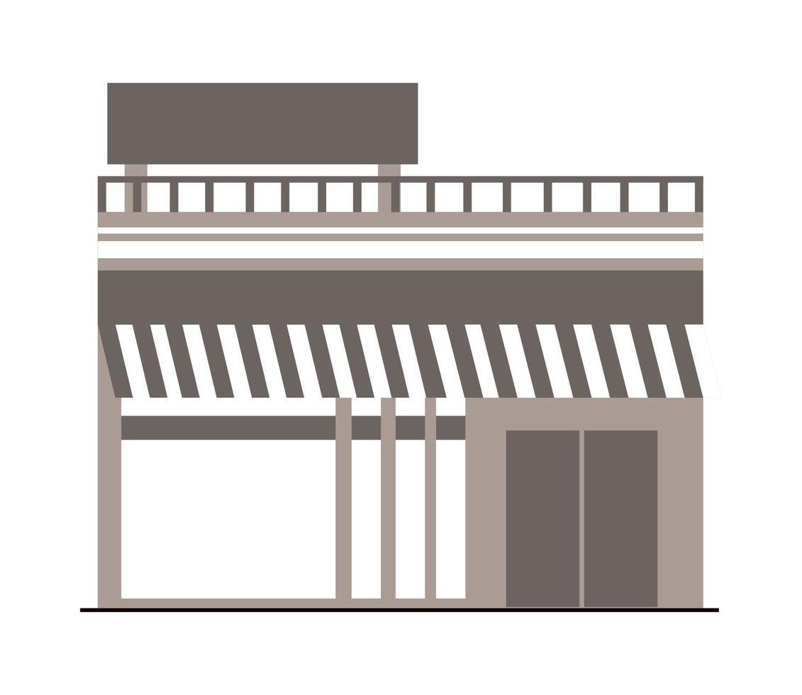 commercial building store vector