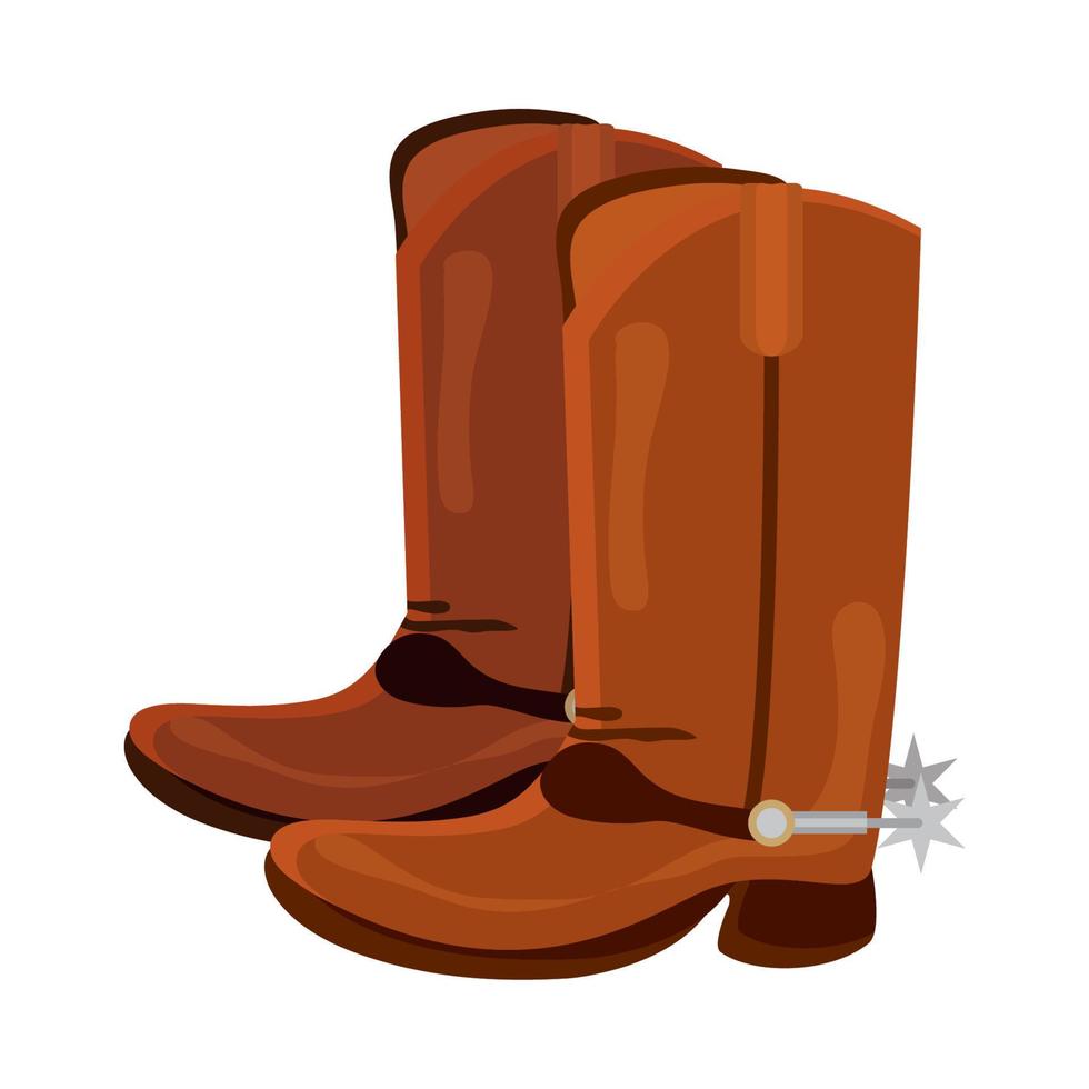 cowboy boots icon vector
