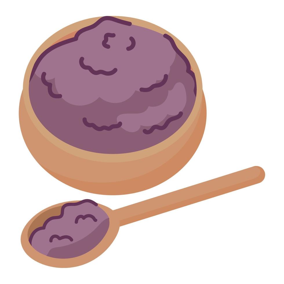 bowl of aromatic bath salt vector