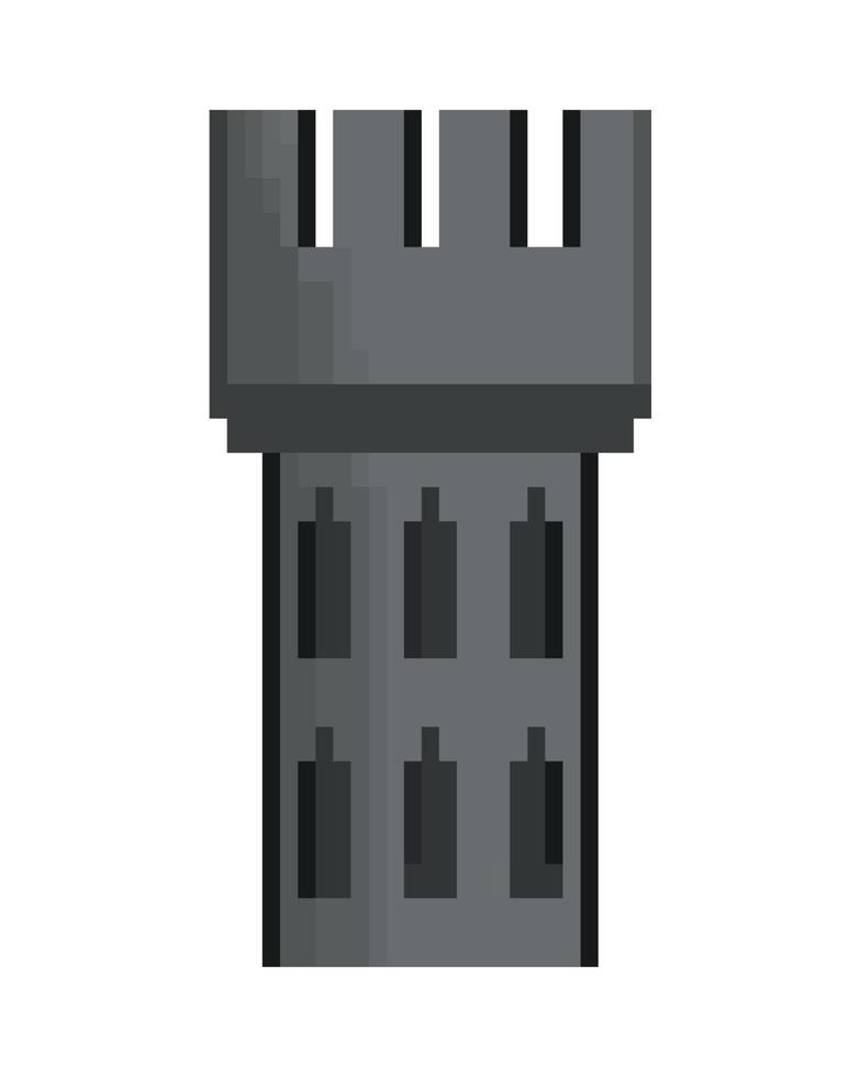 castle tower pixel vector