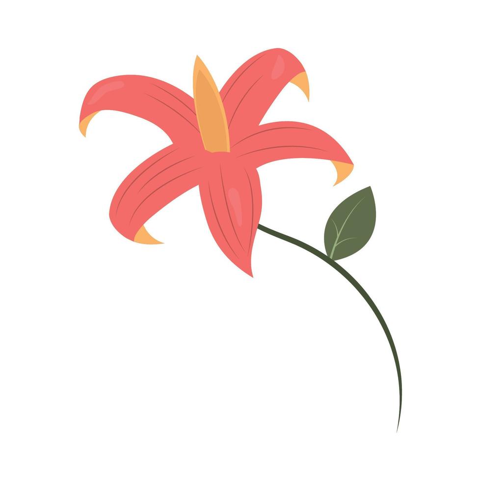 icono de flor tropical vector