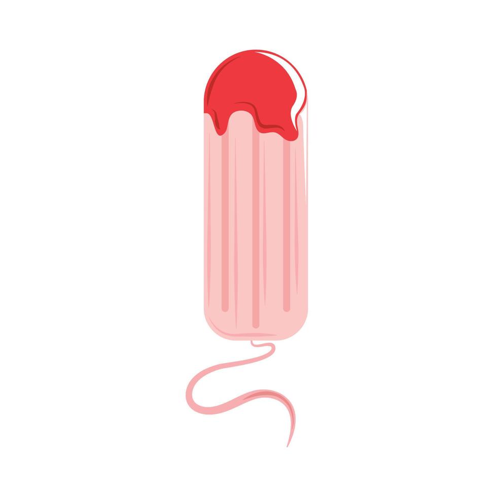tampón femenino para la menstruación vector