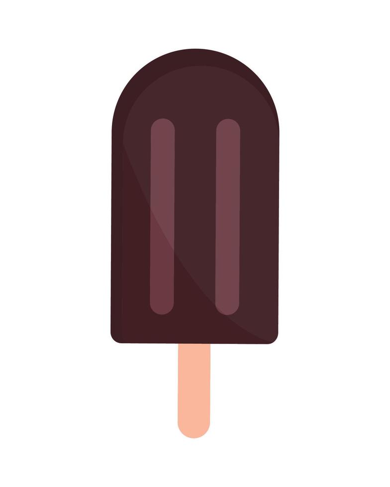 helado de chocolate vector