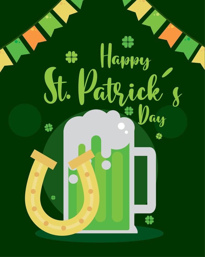 st patricks day invitation card vector