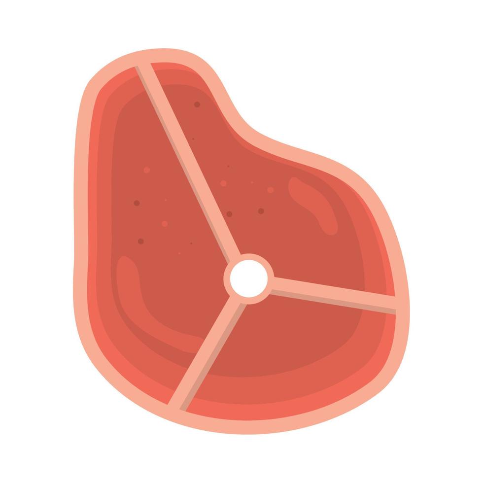 beef steak icon vector