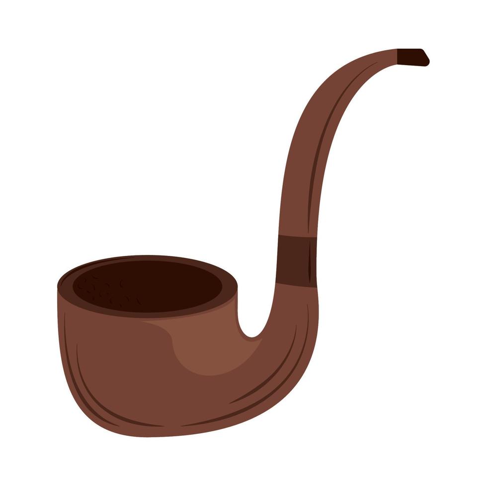classic tobacco pipe vector