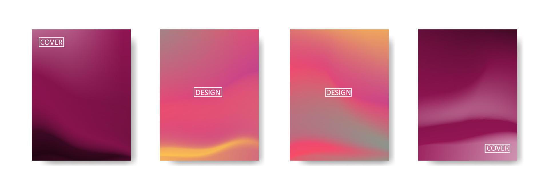 Set of abstract background with beautiful gradation color, colorful background for poster flyer banner backdrop.vertical banner.cool fluid background vector illustration