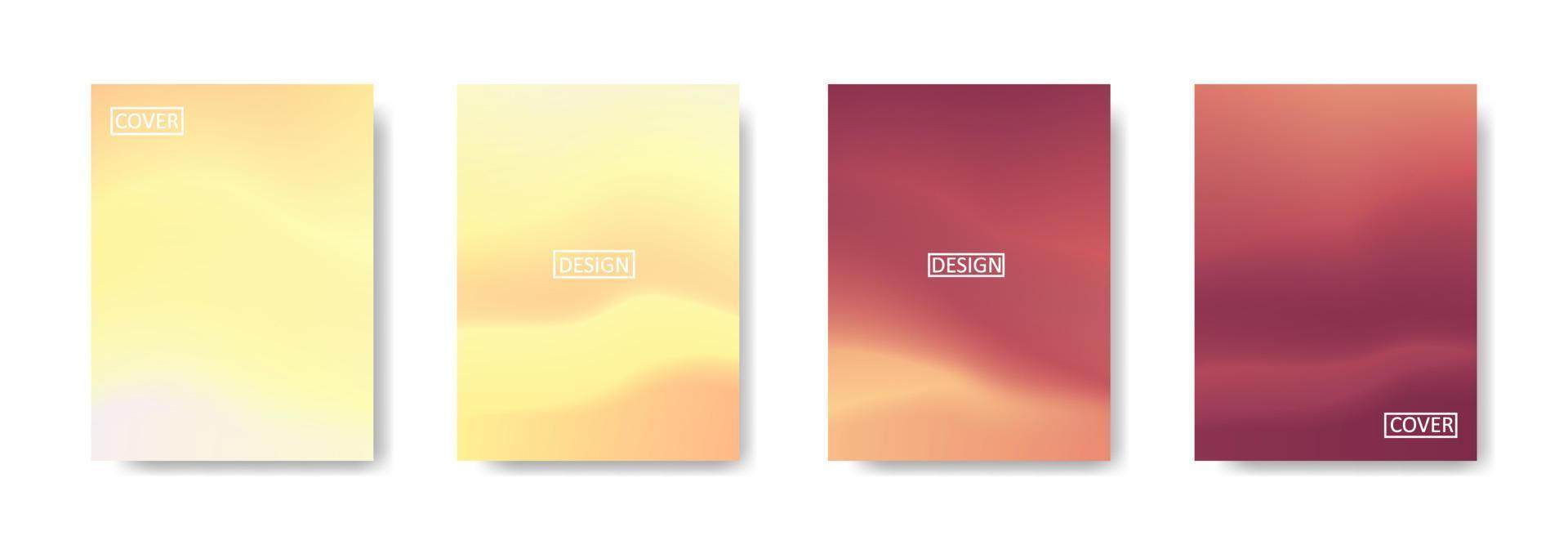 Set of abstract background with beautiful gradation color, colorful ...