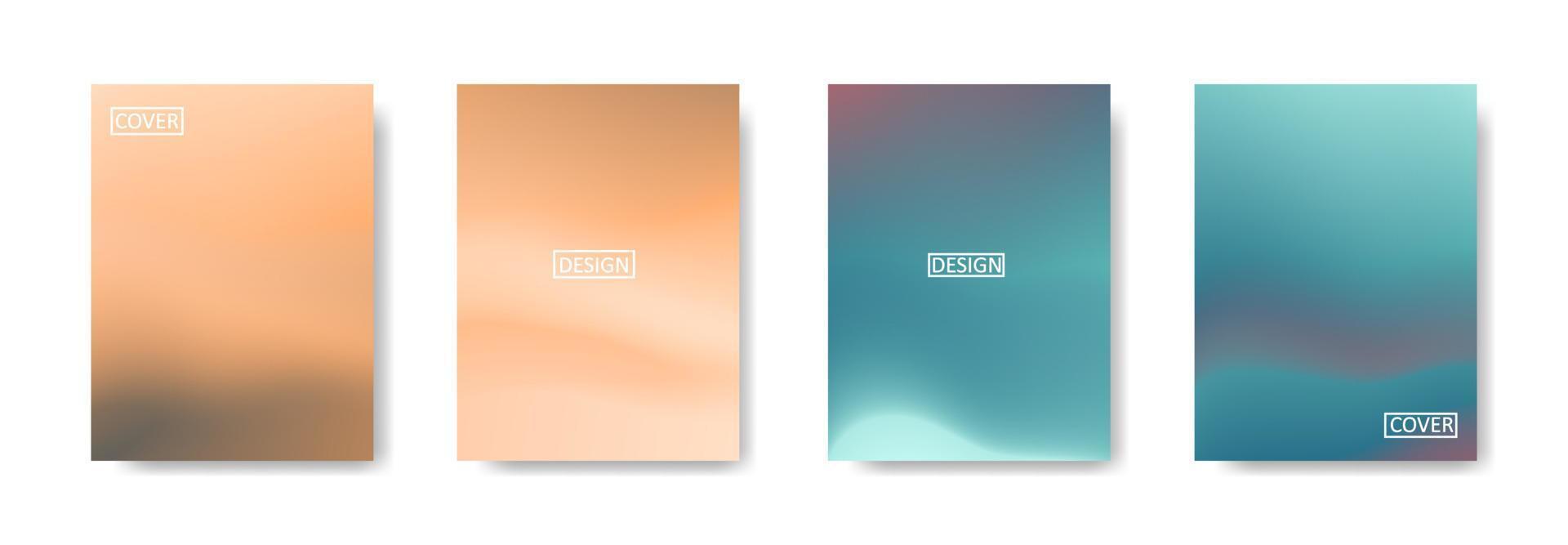 Set of abstract background with beautiful gradation color, colorful background for poster flyer banner backdrop.vertical banner.cool fluid background vector illustration