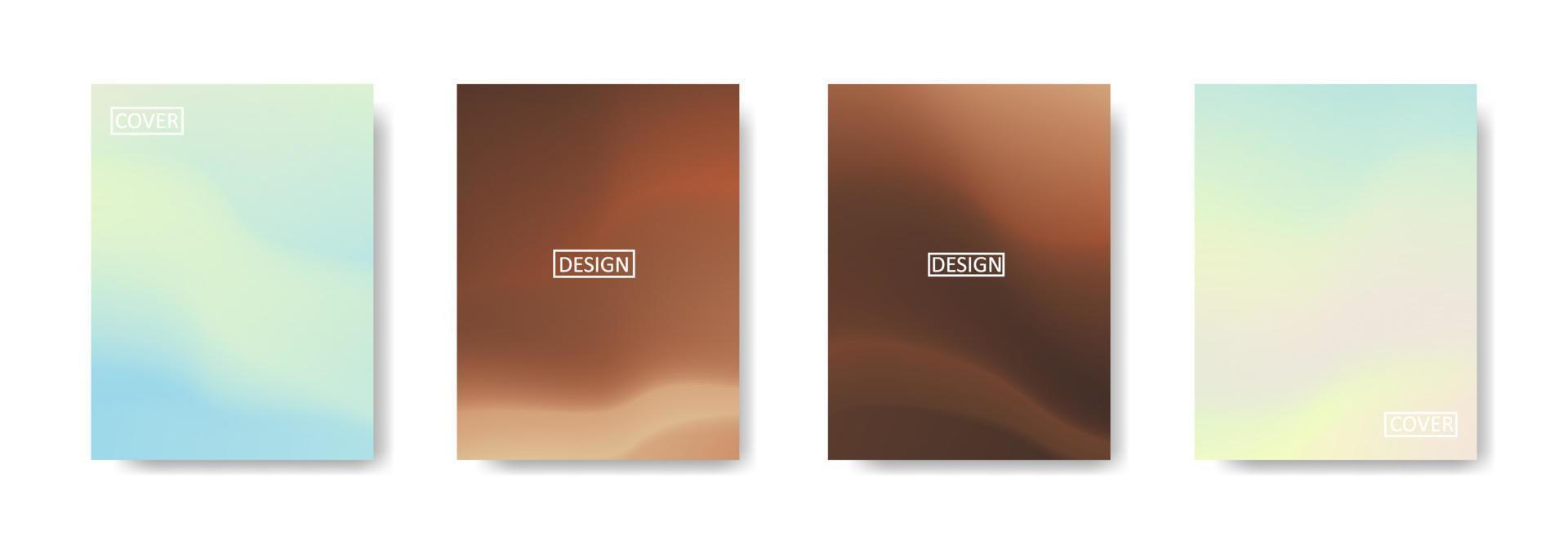 Set of abstract background with beautiful gradation color, colorful background for poster flyer banner backdrop.vertical banner.cool fluid background vector illustration