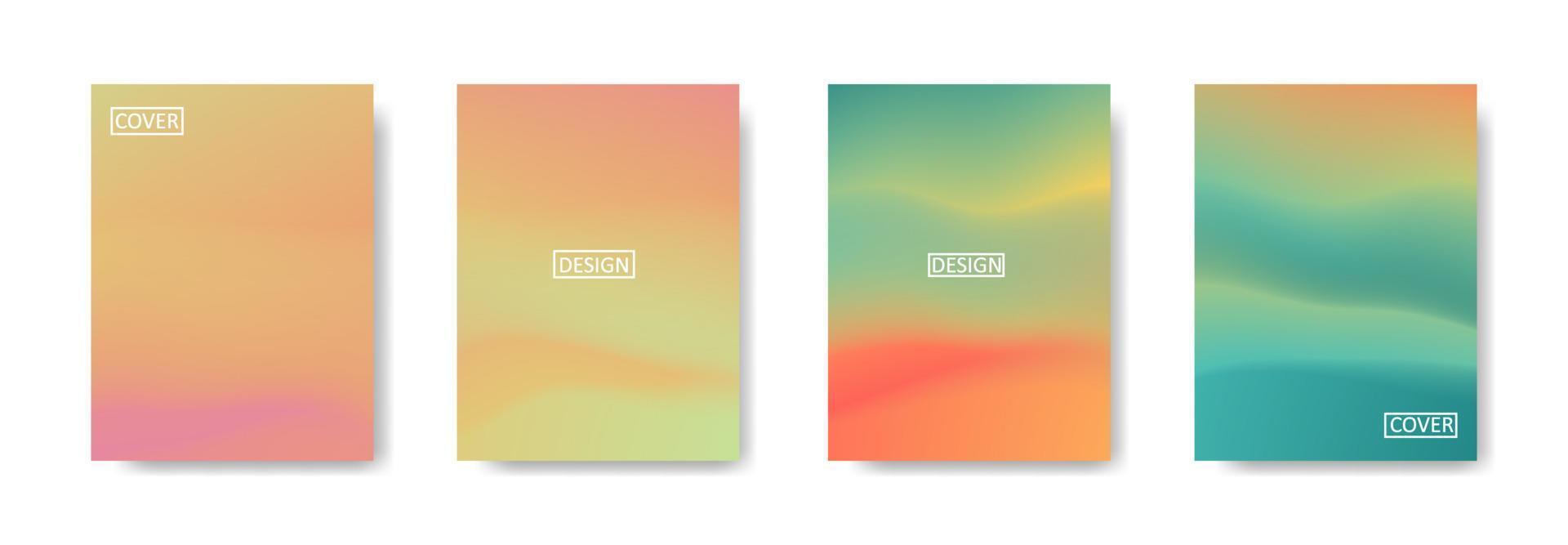 Set of abstract background with beautiful gradation color, colorful background for poster flyer banner backdrop.vertical banner.cool fluid background vector illustration