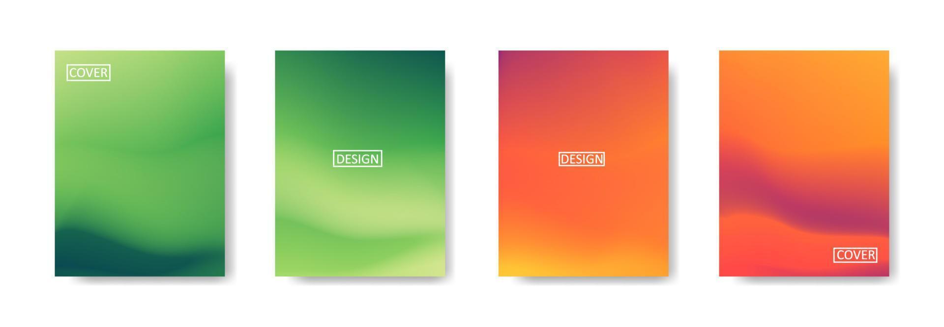 Set of abstract background with beautiful gradation color, colorful background for poster flyer banner backdrop.vertical banner.cool fluid background vector illustration