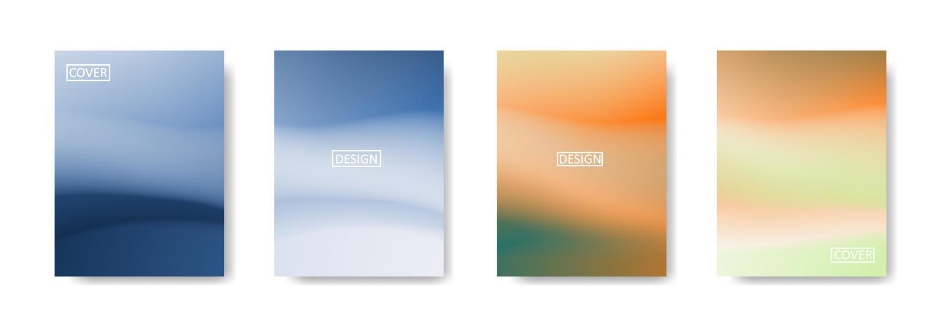 Set of abstract background with beautiful gradation color, colorful background for poster flyer banner backdrop.vertical banner.cool fluid background vector illustration
