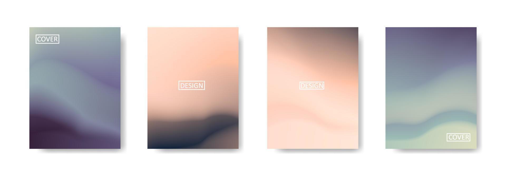 Set of abstract background with beautiful gradation color, colorful background for poster flyer banner backdrop.vertical banner.cool fluid background vector illustration