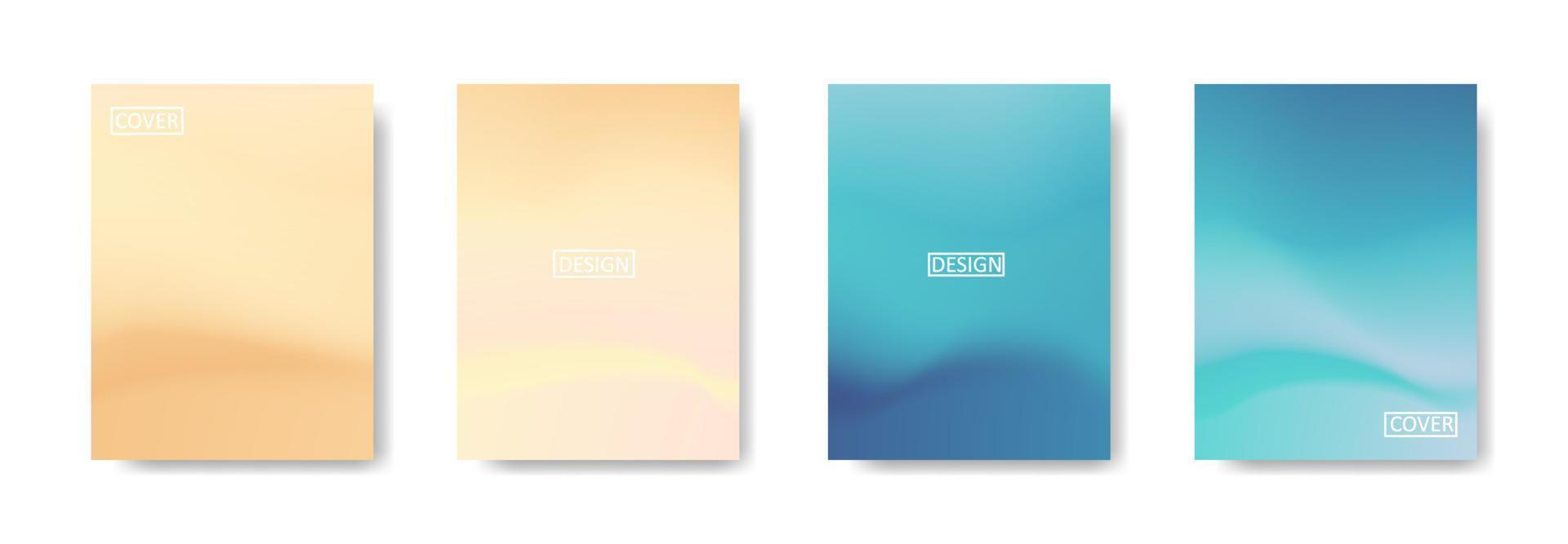 Set of abstract background with beautiful gradation color, colorful background for poster flyer banner backdrop.vertical banner.cool fluid background vector illustration