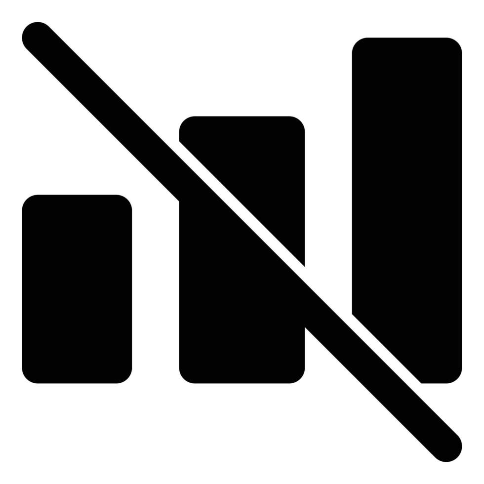 No Internet, Solid Style Icon Empty States vector