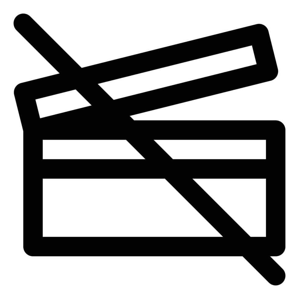 No Media, Line Style Icon Empty States vector
