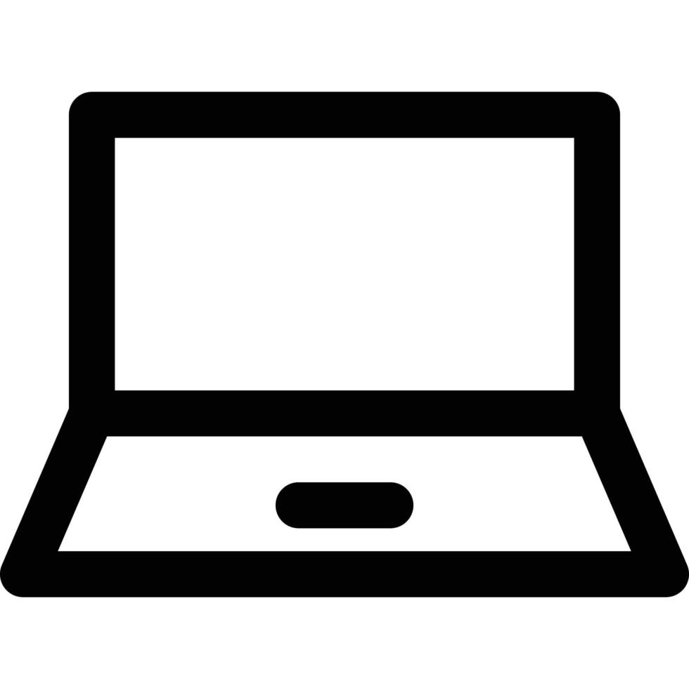 Computer and Hardware Theme Laptop Icon vector