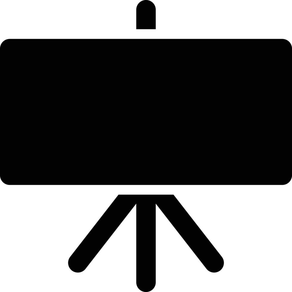 Solid Style CEO Presentation Board Icon vector