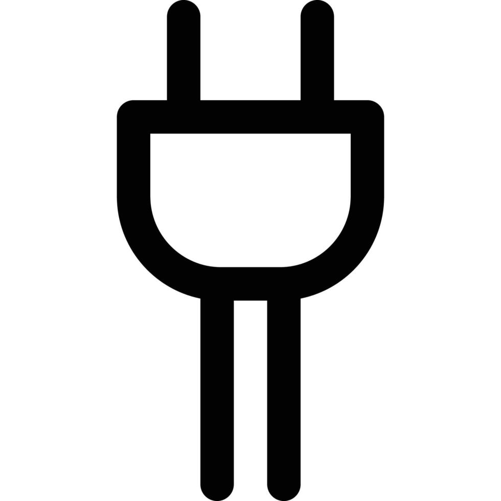 icono de enchufe eléctrico de tema de computadora y hardware vector
