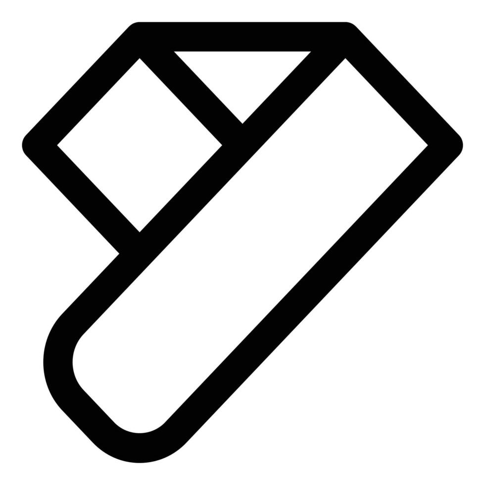 Snow Themed Line Style Scarf Icon vector