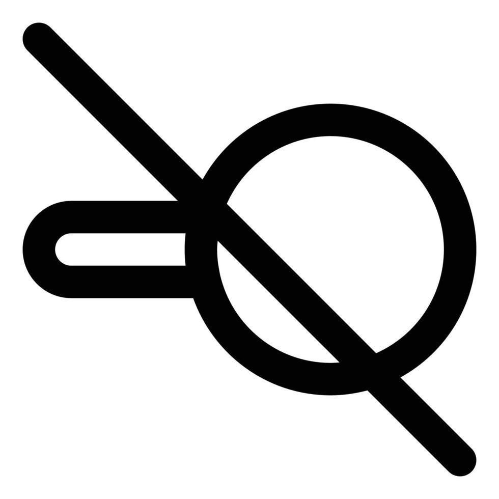No Search, Line Style Icon Empty States vector