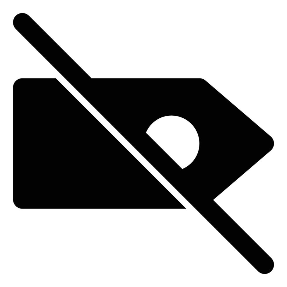 No Tags, Solid Style Icon Empty States vector