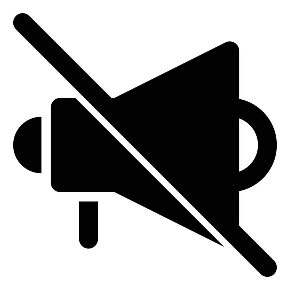 No Ads, Solid Style Icon Empty States vector