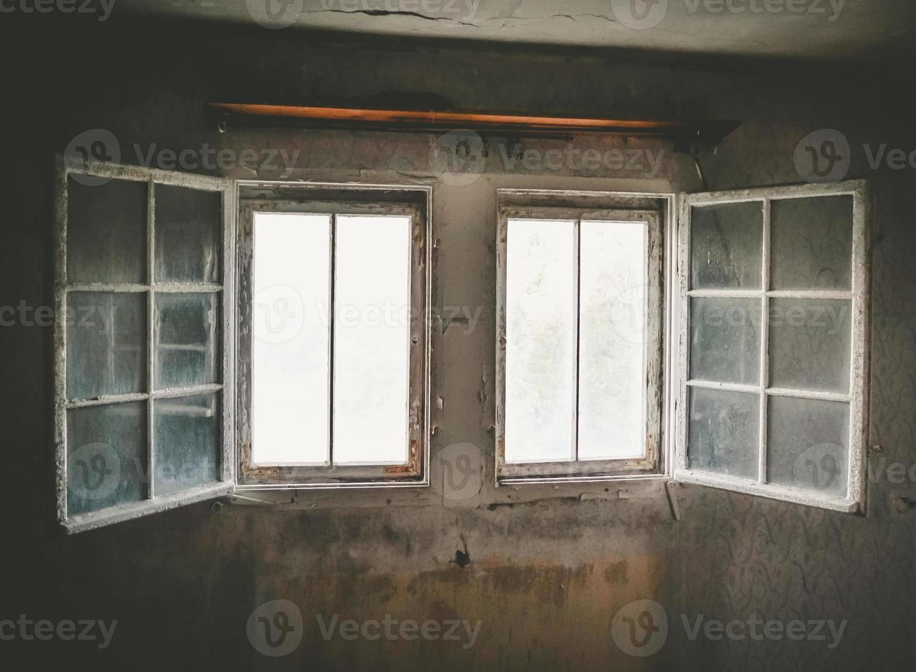 An old opened window photo